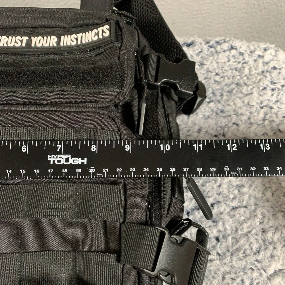 WOLFpak Mini Backpack Unisex OS Black Tactical Gym Bag MOLLE Ruck Pack Rucking